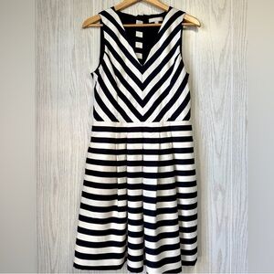 Banana Republic Chevron Striped Midi Dress